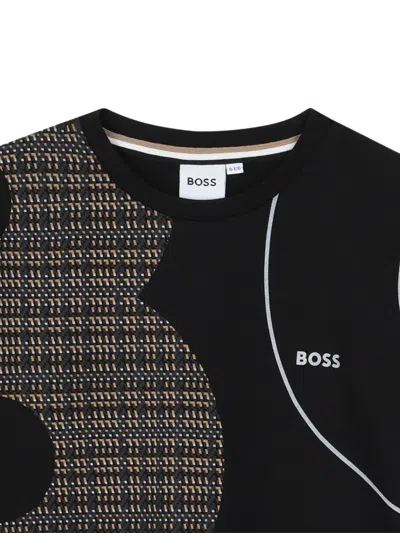 Bosswear Abstract Graphic-print T-shirt In Black