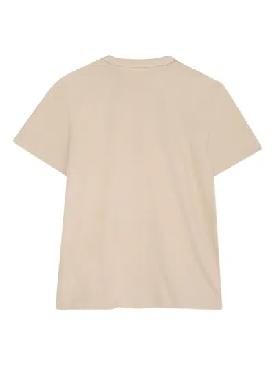 Hugo Boss T-shirt Mit Logo-print In Brown