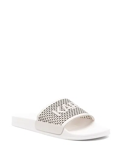 Karl Lagerfeld Pantoletten Mit Logo In White
