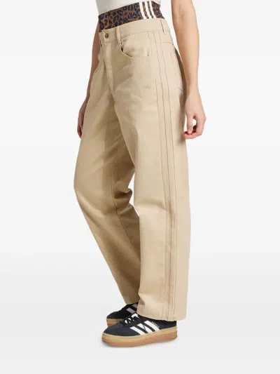 Adidas Originals Utility Firebird Trousers In Neutral