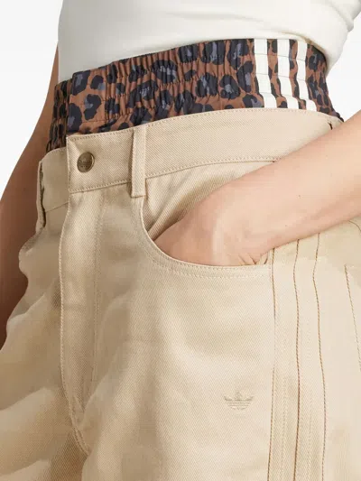 Adidas Originals Utility Firebird Trousers In Neutral