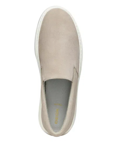 Geox Deiven Suede Slip-on Trainers In Brown