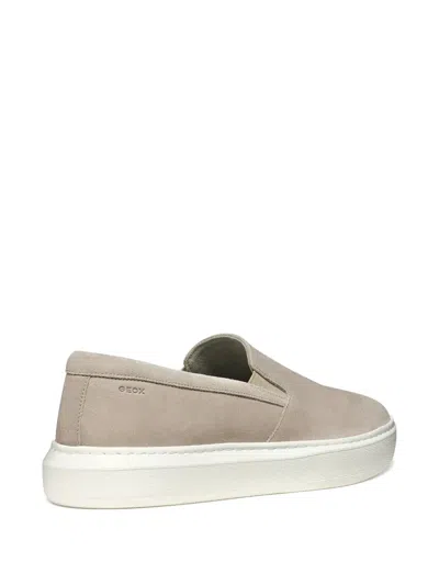 Geox Deiven Suede Slip-on Trainers In Brown