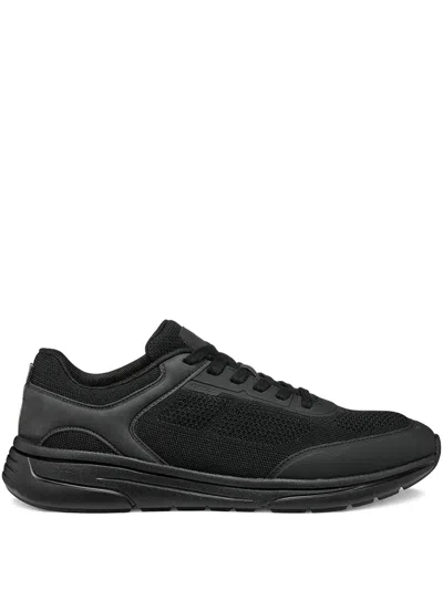 Geox Mesh-panels Sneakers In Black