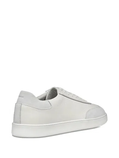Geox Regio Leather Sneakers In White