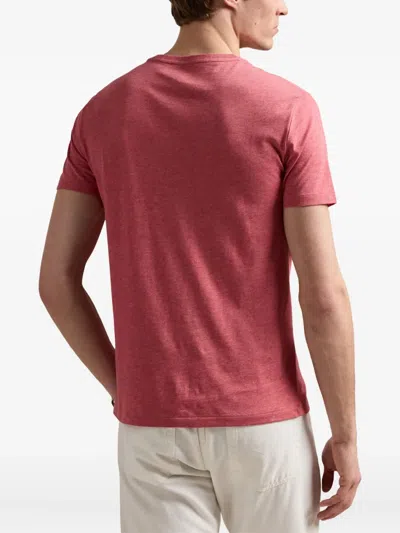 Polo Ralph Lauren T-shirt Mit Logo-stickerei In Red