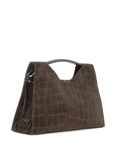 Gianni Chiarini Crocodile-effect Top-handle Bag