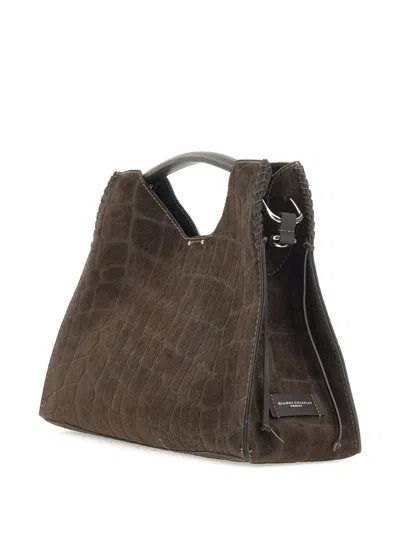 Gianni Chiarini Crocodile-effect Top-handle Bag