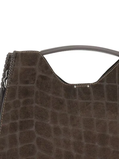 Gianni Chiarini Crocodile-effect Top-handle Bag