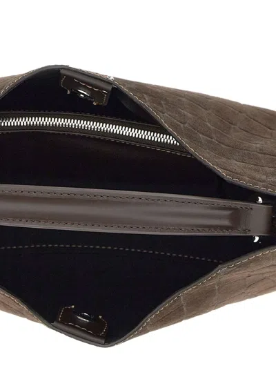 Gianni Chiarini Crocodile-effect Top-handle Bag