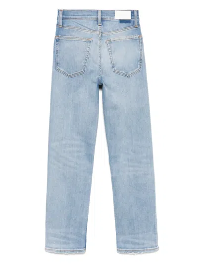 Re/done Stove Pipe Jeans In Blue