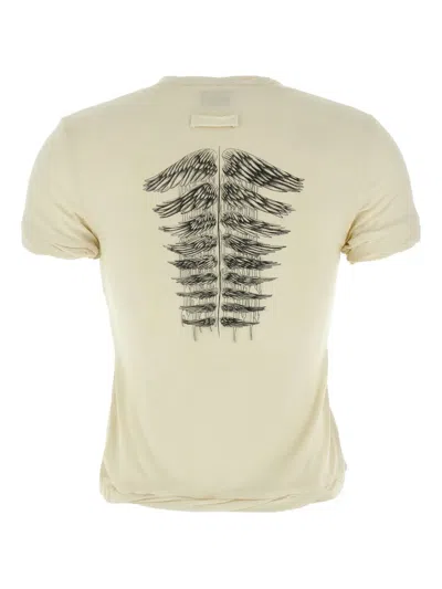 Jean Paul Gaultier Tattoo Wings-print T-shirt In Neutral