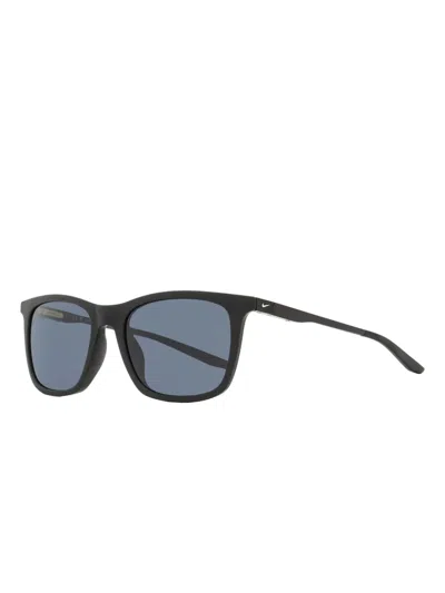 Nike Unisex Neo Sq Sunglasses Dv2375 010 Matte Black 54mm In Black