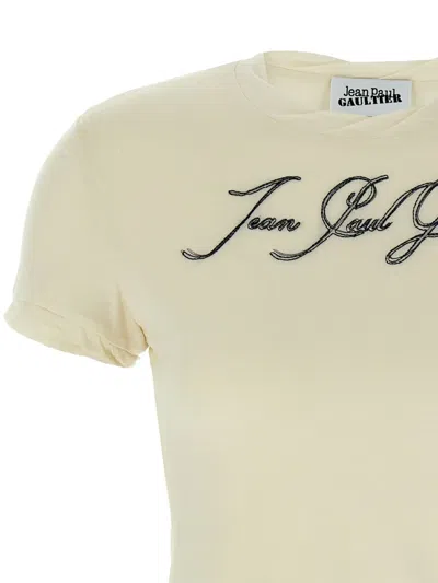 Jean Paul Gaultier Tattoo Wings-print T-shirt In Neutral