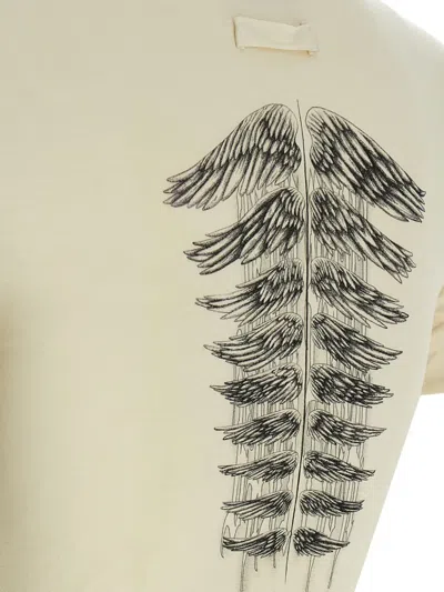 Jean Paul Gaultier Tattoo Wings-print T-shirt In Neutral
