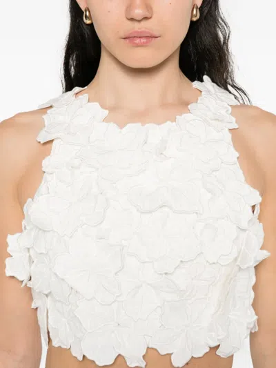 Aje Splendour Top In White