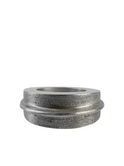 Parts Of Four Foldform Crescent Ring In Metallic