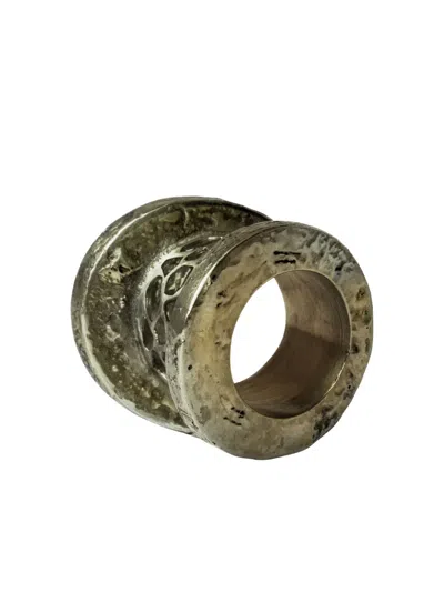 Parts Of Four Chasm V2 Diamond Ring In Metallic