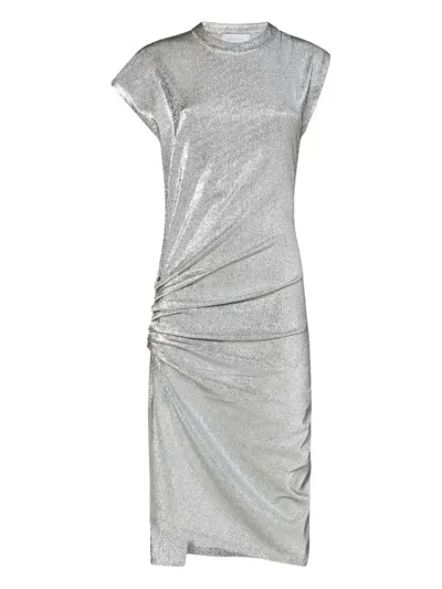 Rabanne Draped Metal Mesh Midi Dress