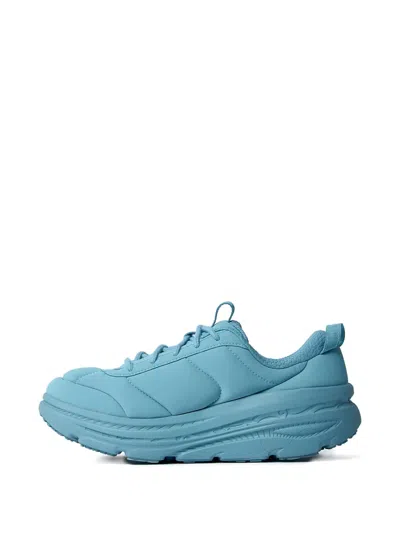 Hoka Bondi Padded Lace-up Sneakers In Blue