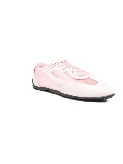 Stine Goya Lace-up Mesh Sneakers In Pink