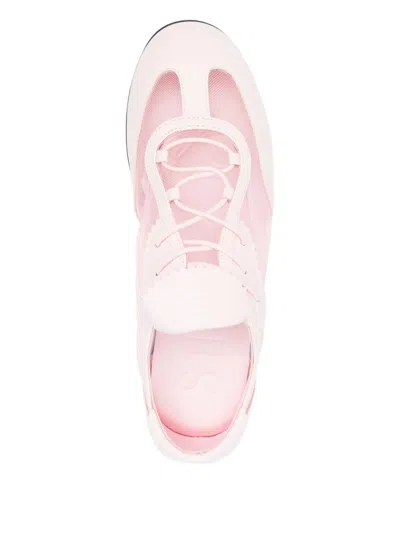 Stine Goya Lace-up Mesh Sneakers In Pink