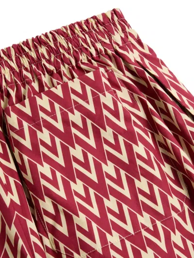 Valentino Shorts Mit Geometrischem Print In Brown