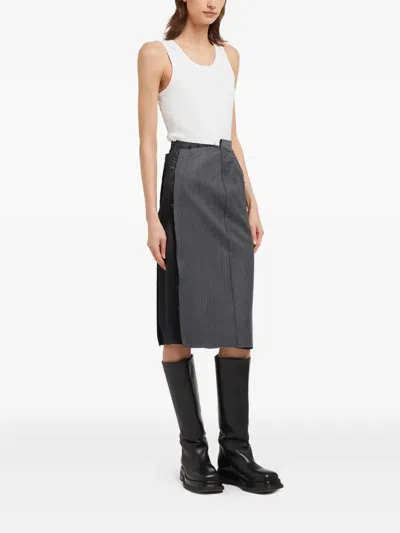Ports 1961 Pencil Midi Skirt In Gray