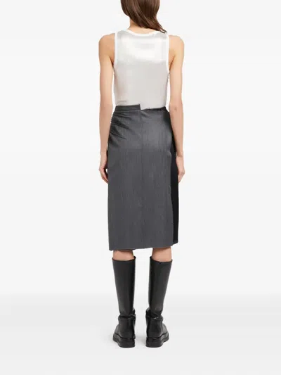 Ports 1961 Pencil Midi Skirt In Gray