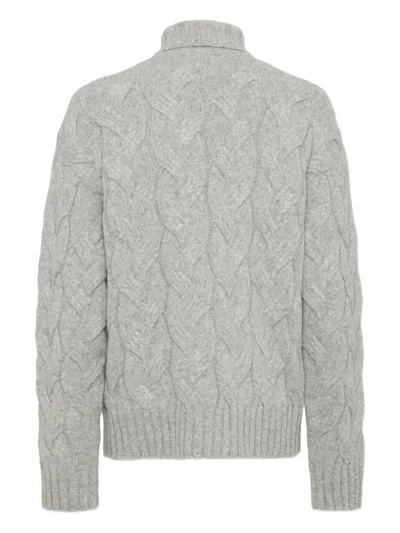 Dsquared2 Pullover Mit Zopfmuster In Gray