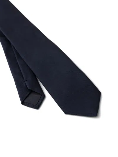 Prada Silk Tie In Black