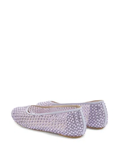Genny Crystal-embellished Ballet Flats
