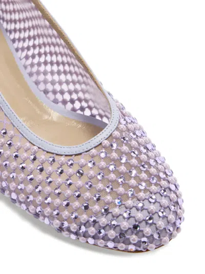 Genny Crystal-embellished Ballet Flats