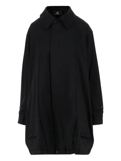 Hodakova Upside Down Pattern Stretch Wool Blend Jacket In Black