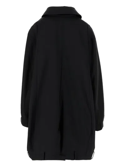 Hodakova Upside Down Pattern Stretch Wool Blend Jacket In Black