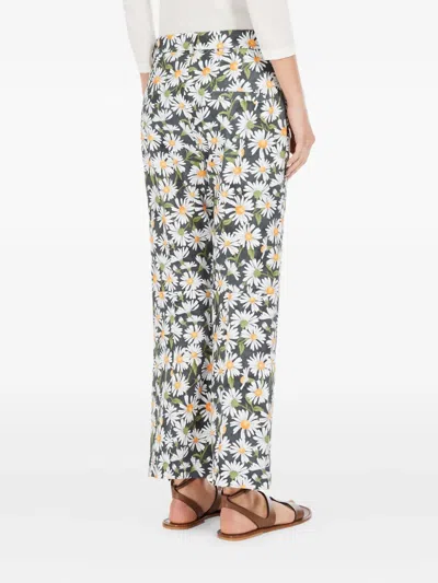 Weekend Max Mara Arten Floral-print Trousers In Pattern