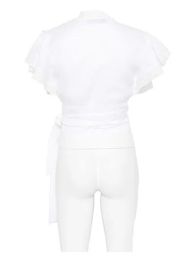 Pnk Lace-trimmed Linen Blouse