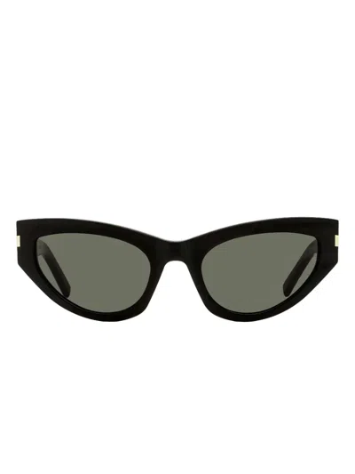 Saint Laurent Sl 214 Grace Cat-eye Sunglasses In Black