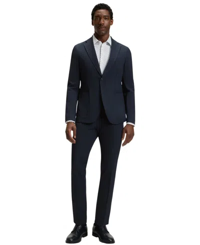 Hugo Boss Boss By  Men's Water-repellent Packable Slim-fit Blazer In Blue