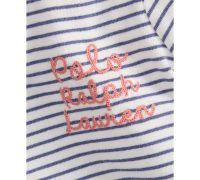Polo Ralph Lauren Baby Girls Jersey Tee & Mesh Short Set In Multi