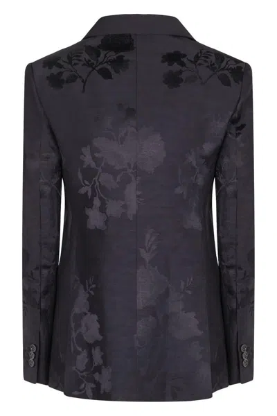 P.a.r.o.s.h Parosh Single-breasted One Button Jacket In Black