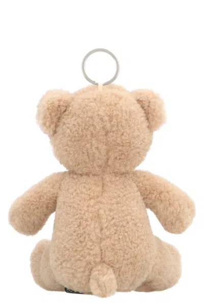 Palm Angels Bear Key Ring In Gold