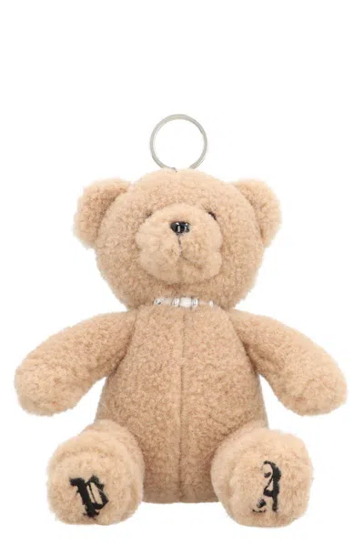 Palm Angels Bear Key Ring In Gold