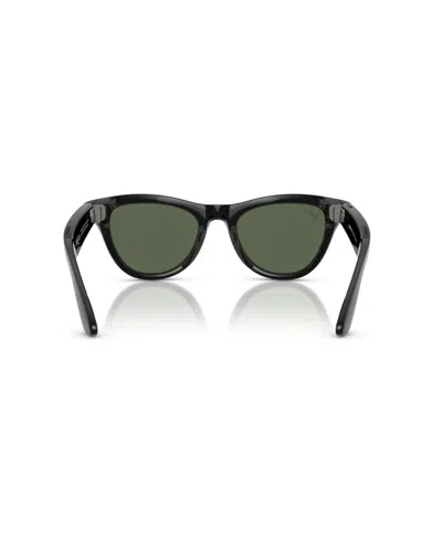 Ray Ban Unisex Ai Meta Skyler Sunglasses, Rw4010 In Green