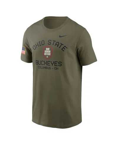 Nike Men's Olive Ohio State Buckeyes 2024 Military Appreciation Performance T-shirt In Green
