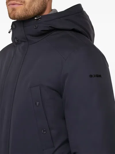 Geox Norwolk Hooded Jacket In Blue
