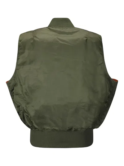 Alpha Industries Ma-1 Heritage Zip-fastening Bomber Jacket In Green