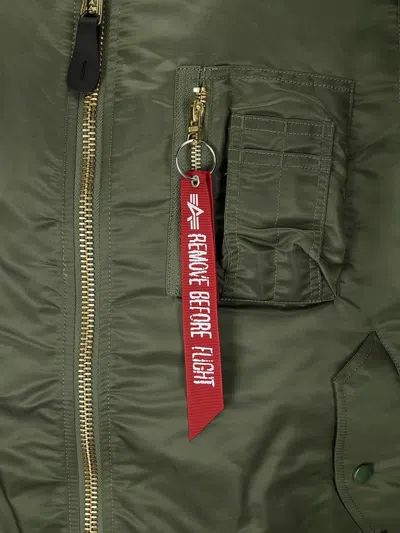 Alpha Industries Ma-1 Heritage Zip-fastening Bomber Jacket In Green