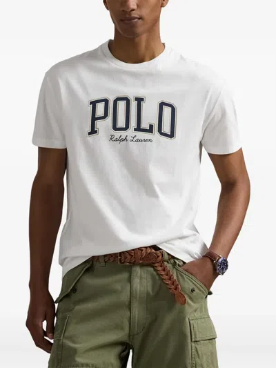 Polo Ralph Lauren Logo-print Short-sleeved T-shirt In White