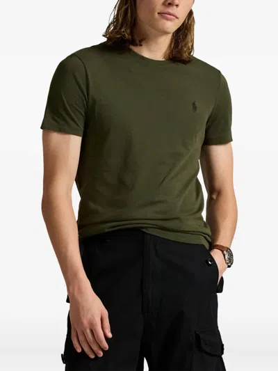 Polo Ralph Lauren Lauren T-shirt Mit Logo-stickerei In Green